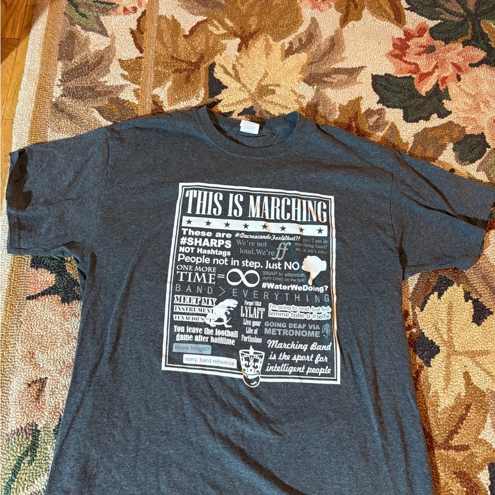 Gray Marching Band T-Shirt